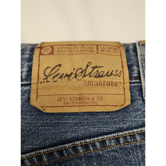 Levi Strauss Signature Jeans Straight Fit‎ Denim Blue Mens W40 L30 - Picture 4 of 4
